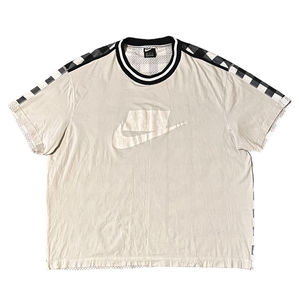 Nike Sportswear NSW NSP Mesh Plaid Light Bone Grey BV4544-072 XXL 2XL